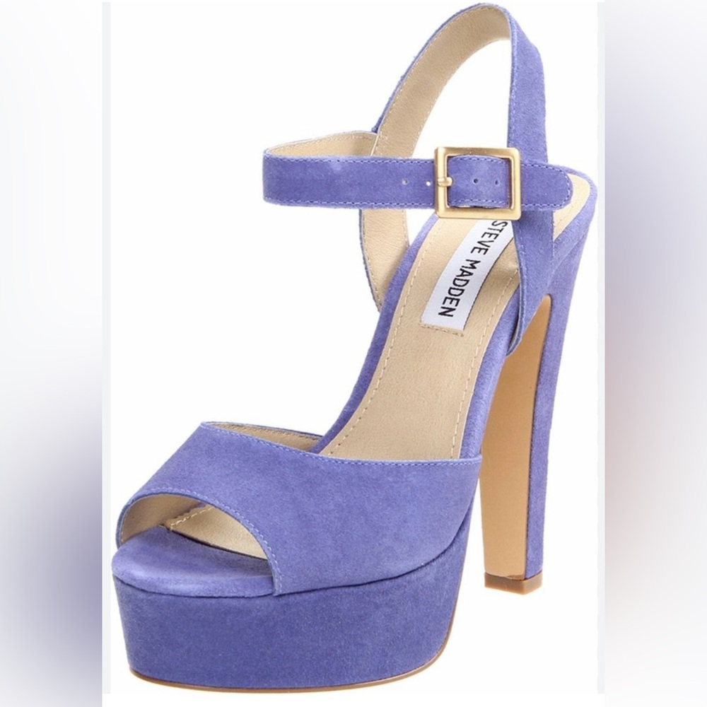 Steve Madden Dynamic Platform Heels Violet Purple   8.5